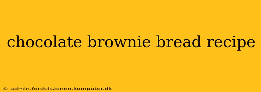 chocolate brownie bread recipe