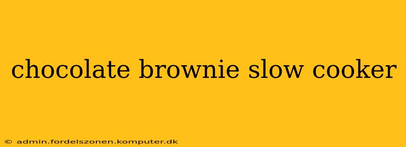 chocolate brownie slow cooker