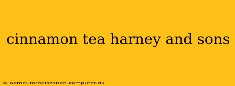 cinnamon tea harney and sons