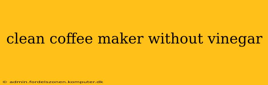 clean coffee maker without vinegar