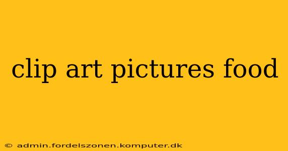 clip art pictures food