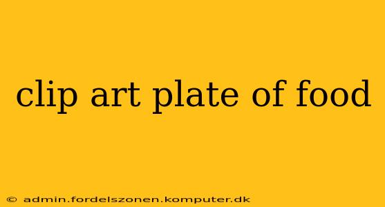 clip art plate of food