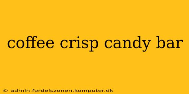 coffee crisp candy bar