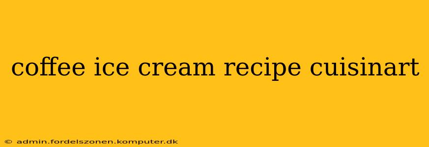coffee ice cream recipe cuisinart