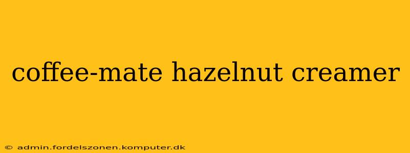 coffee-mate hazelnut creamer