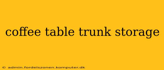 coffee table trunk storage