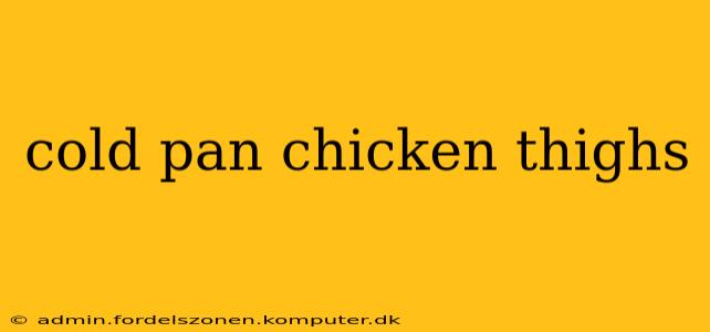 cold pan chicken thighs