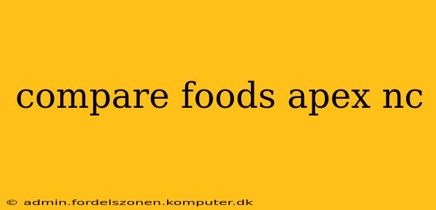 compare foods apex nc