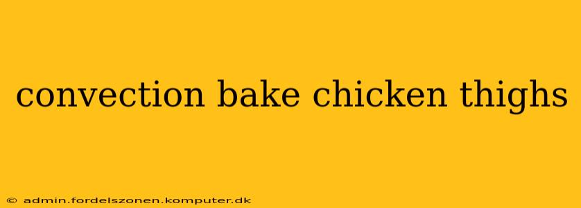 convection bake chicken thighs