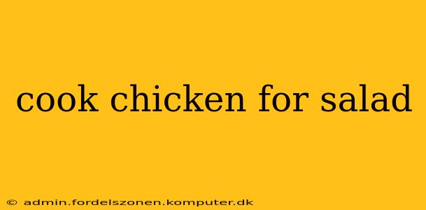 cook chicken for salad