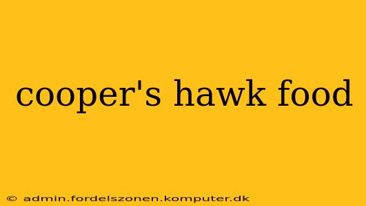 cooper's hawk food