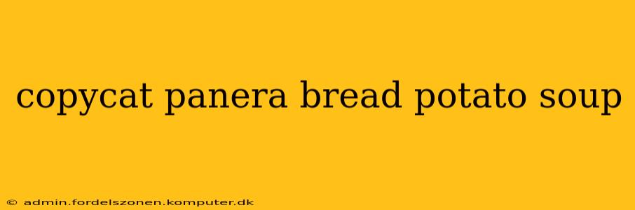 copycat panera bread potato soup