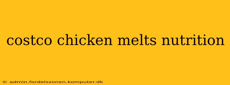 costco chicken melts nutrition