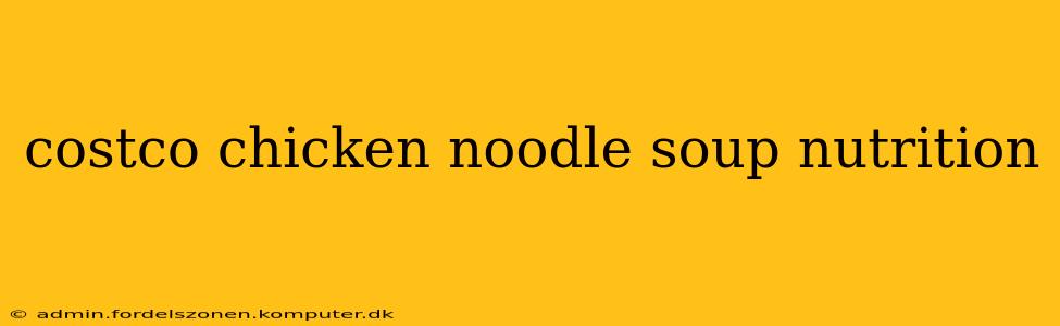 costco chicken noodle soup nutrition