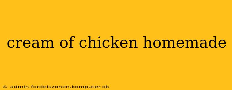 cream of chicken homemade