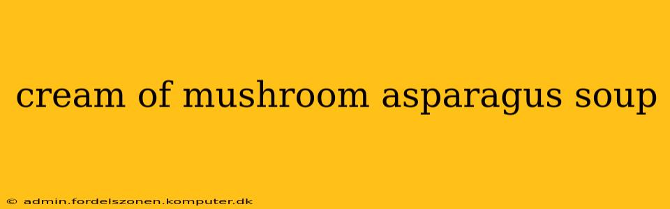 cream of mushroom asparagus soup