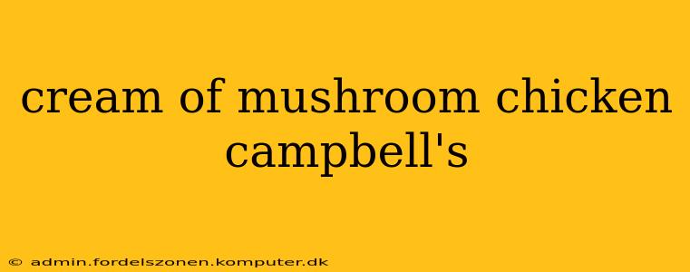 cream of mushroom chicken campbell's