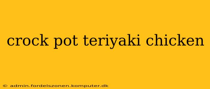 crock pot teriyaki chicken