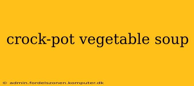 crock-pot vegetable soup