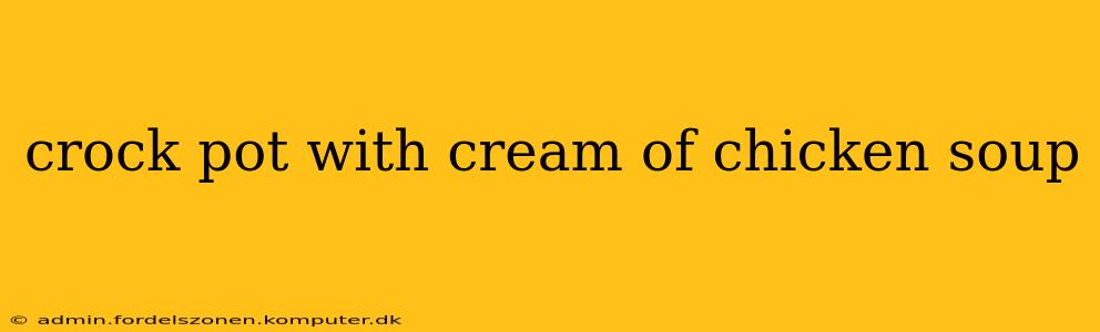 crock pot with cream of chicken soup