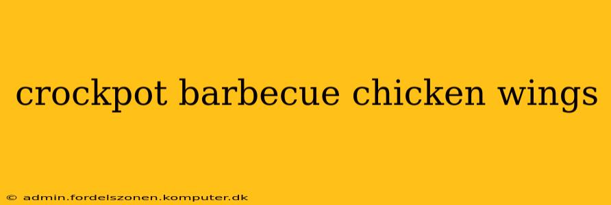 crockpot barbecue chicken wings