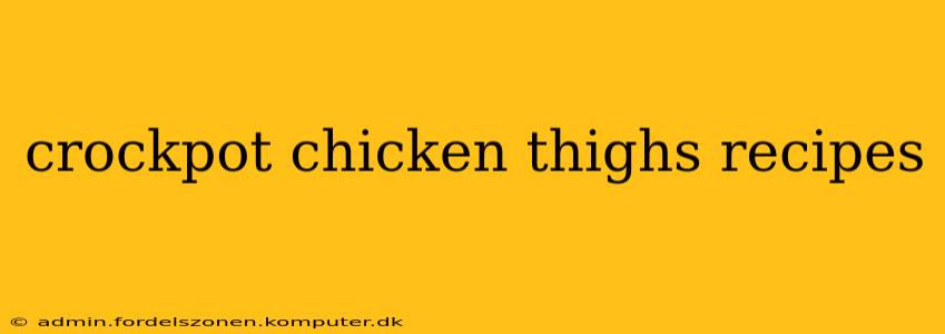 crockpot chicken thighs recipes