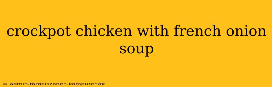 crockpot chicken with french onion soup