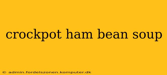 crockpot ham bean soup