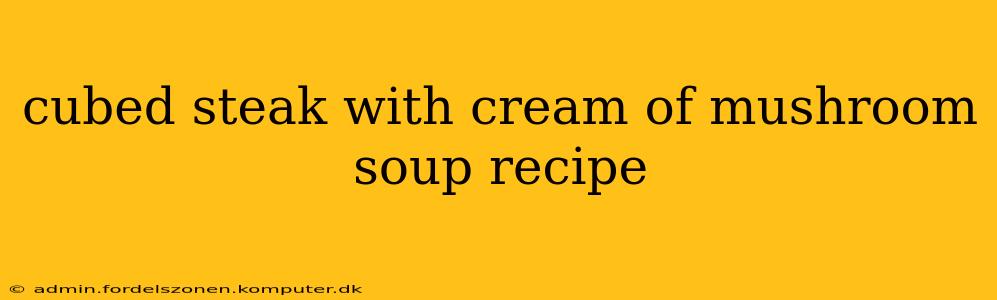 cubed steak with cream of mushroom soup recipe