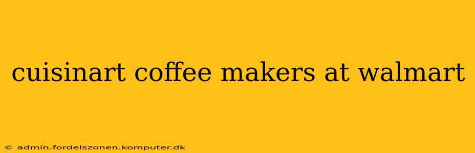 cuisinart coffee makers at walmart