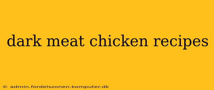 dark meat chicken recipes