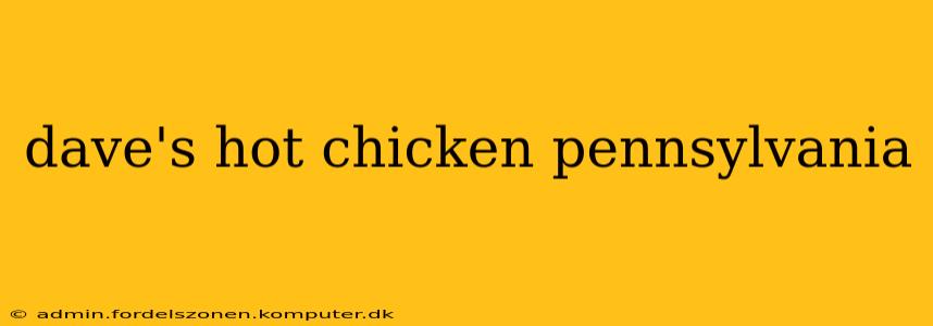 dave's hot chicken pennsylvania