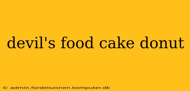 devil's food cake donut