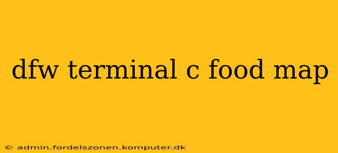 dfw terminal c food map