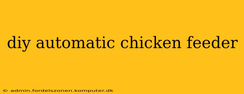 diy automatic chicken feeder