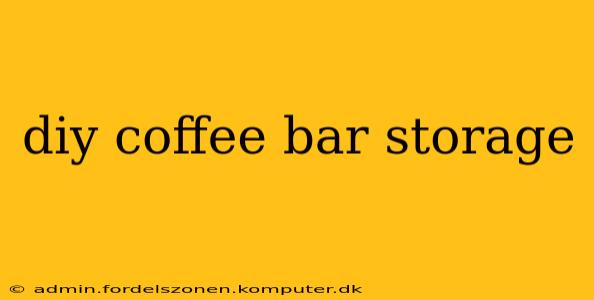 diy coffee bar storage