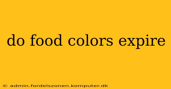 do food colors expire
