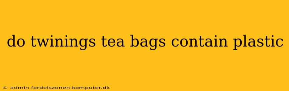 do twinings tea bags contain plastic