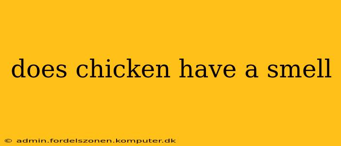 does chicken have a smell