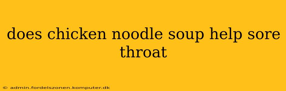 does chicken noodle soup help sore throat