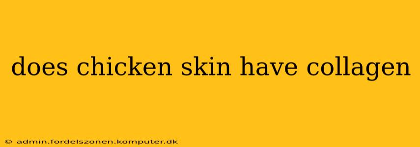 does chicken skin have collagen