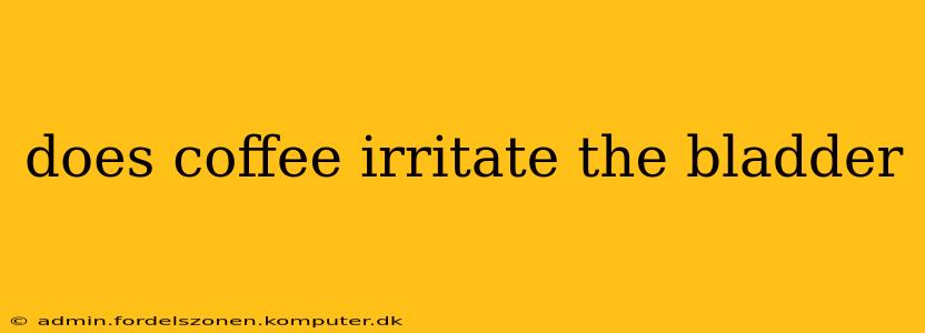 does coffee irritate the bladder