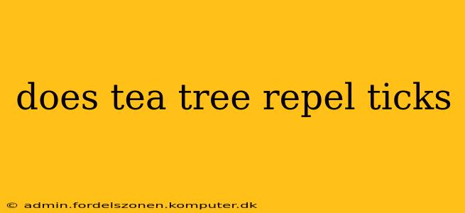 does tea tree repel ticks