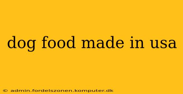 dog food made in usa