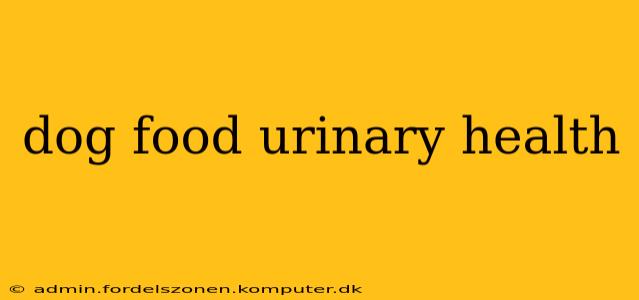 dog food urinary health