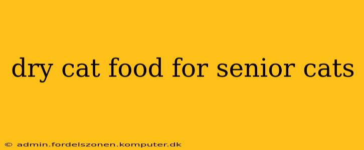 dry cat food for senior cats