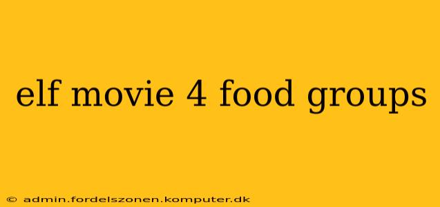 elf movie 4 food groups