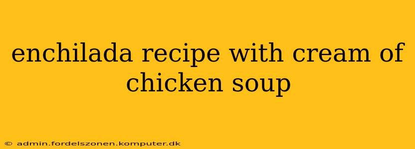 enchilada recipe with cream of chicken soup
