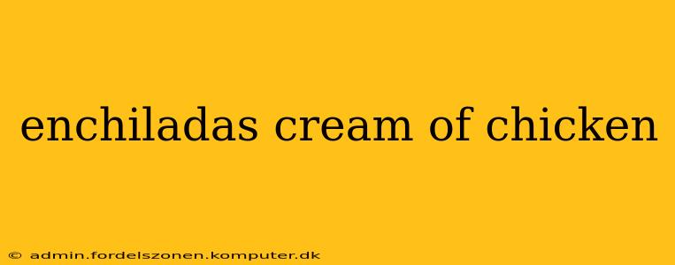 enchiladas cream of chicken