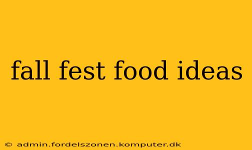 fall fest food ideas